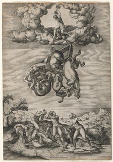 The Fall of Phaeton, c. 1545. Creator: Nicolas Beatrizet (French, 1515-after 1565)