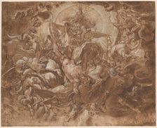 The Fall of Phaeton, c. 1591. Creator: Joseph Heintz the Elder