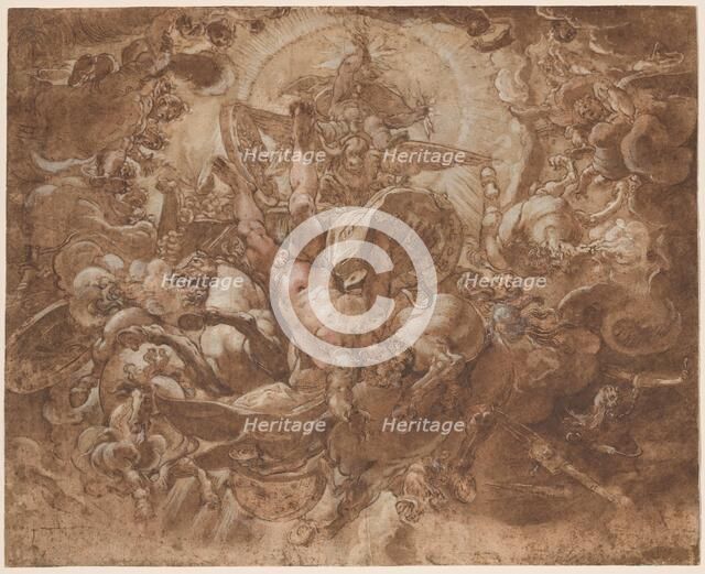 The Fall of Phaeton, c. 1591. Creator: Joseph Heintz the Elder.