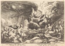 The Fall of Phaeton. Creator: Goltzius, Workshop of Hendrick, after Hendrick Gol