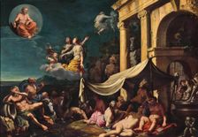 The fall of Phaeton. Creator: Heiss, Johann (1640-1704)