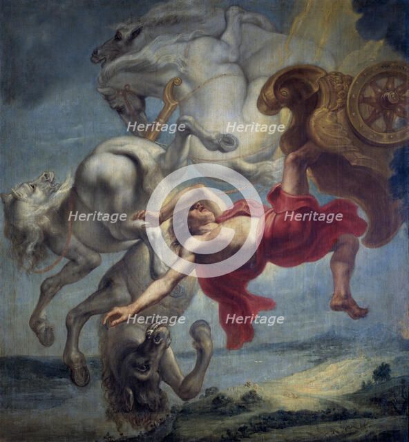 The fall of Phaeton, End of 17th cen.. Artist: Eyck, Jan Carel van (1649-1690s)