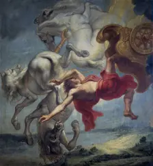 The fall of Phaeton, End of 17th cen.. Artist: Eyck, Jan Carel van (1649-1690s)