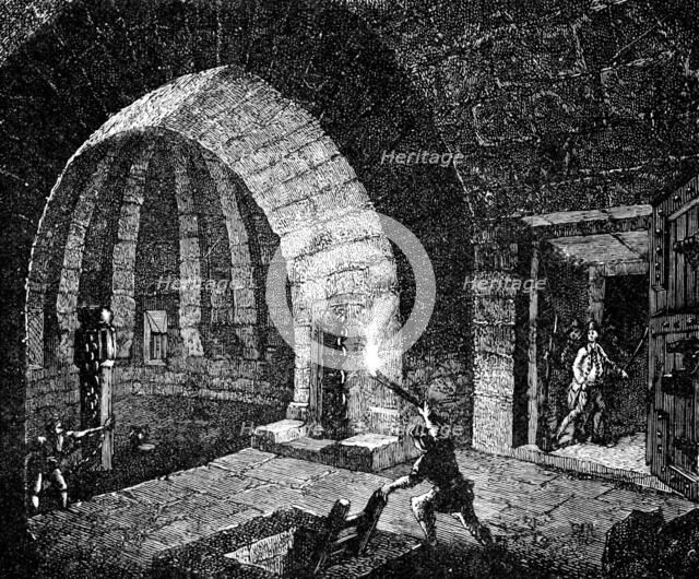 The Fall of the Bastille: searching the Dungeons, 1890. Creator: Unknown.