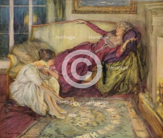 The Fall of the Card, c1889-1924, (1924). Artist: Edmund Joseph Sullivan