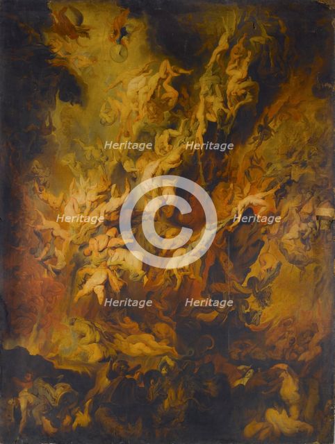 The Fall of the Damned, before 1799; original artwork c1620. Creator: Guy Head.
