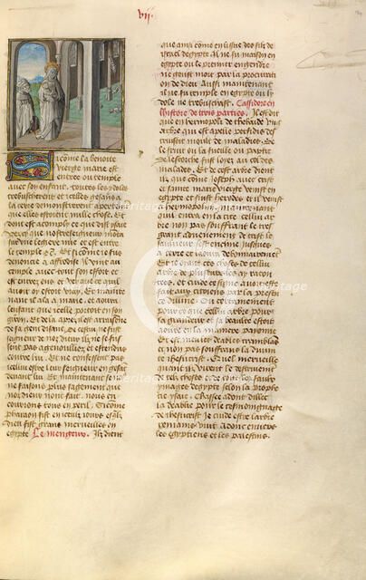 The Fall of the Idols of Heliopolis; Miroir Historial, about 1475. Creator: Unknown.