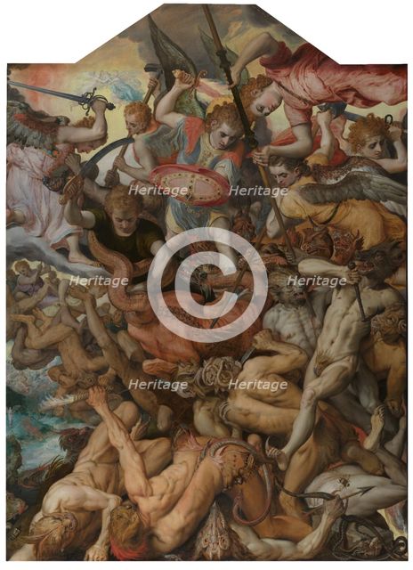 The Fall of the Rebel Angels, 1554. Creator: Frans Floris.