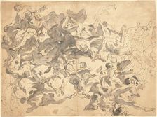 The Fall of the Rebel Angels, 1712/1715. Creator: Giovanni Battista Tiepolo