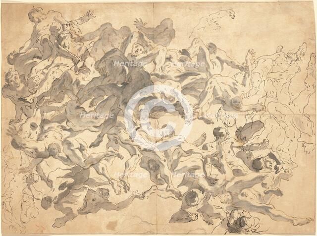 The Fall of the Rebel Angels, 1712/1715. Creator: Giovanni Battista Tiepolo.