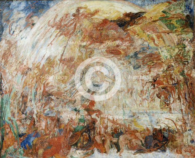 The Fall of the Rebel Angels, 1889. Creator: Ensor, James (1860-1949).