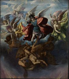 The Fall of the Rebel Angels, c. 1650. Creator: López de Arteaga, Sebastián (1610-1652)