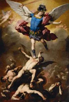 The Fall of the Rebel Angels, c. 1660. Artist: Giordano, Luca (1632-1705)