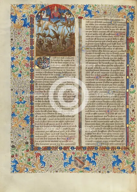 The Fall of the Rebel Angels; Cité de Dieu, about 1440-1450. Creator: Master of the Oxford Hours.