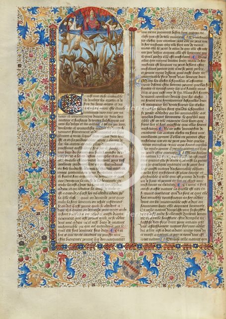 The Fall of the Rebel Angels; Cité de Dieu, about 1440-1450. Creator: Master of the Oxford Hours.