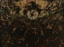 The Fall of the Rebel Angels, Mid of 17th century. Creator: Compagno, Scipione (c. 1624-after 1680)