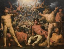 The Fall of the Titans, 1588-1590. Creator: Cornelis Cornelisz van Haarlem