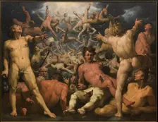 The Fall of the Titans, ca 1590. Artist: Haarlem, Cornelis Cornelisz., van (1562-1638)