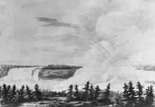The Falls of Niagara (Copy after an Engraving in The Port Folio Magazine, March 1810), 1811-ca. 1813 Creator: Pavel Petrovic Svin'in