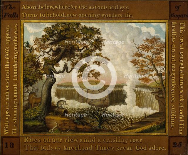 The Falls of Niagara, ca. 1825. Creator: Edward Hicks.