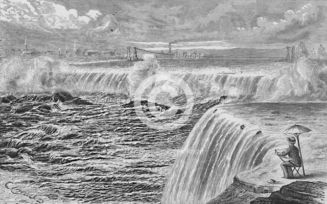 'The Falls of St. Anthony', 1883. Artist: Tietze.