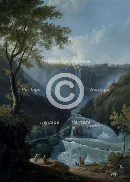 'The falls of Terni', 1767. Artist: Thomas Patch.