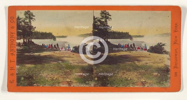 The Falls, from Point View, American Side., about 1868. Creator: E. & H.T. Anthony.