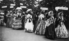 The Famous Women Pageant of the Women's Coronation Procession, London, 1911. Creator: Unknown