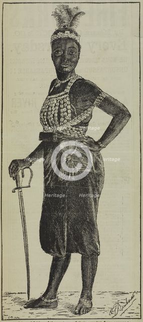 The 'Famous Amazons' - performances at the Crystal Palace, 1880.  Creator: Unknown.