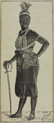 The Famous Amazons - performances at the Crystal Palace, 1880. Creator: Unknown