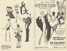 The Famous Cotton Club presents Dan Healy's Cotton Club on Parade with Cab Calloway..., 1925. Creator: Unknown
