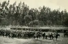 The Famous Mexican "Rurales", or Rural Mounted Police 1919. Creator: Unknown