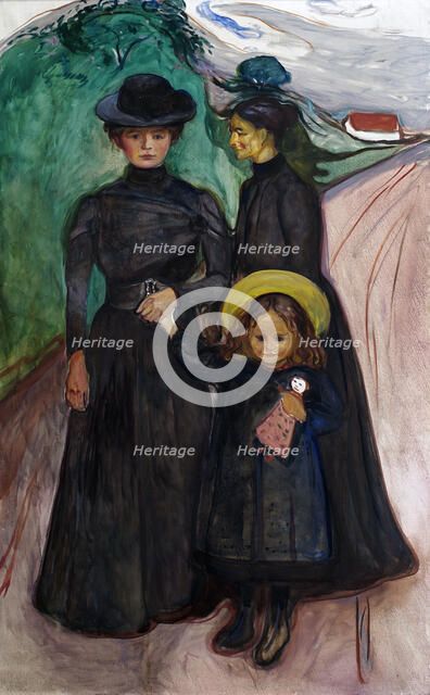 The Family (The Book Family) , 1903. Creator: Munch; Edvard (1863-1944).
