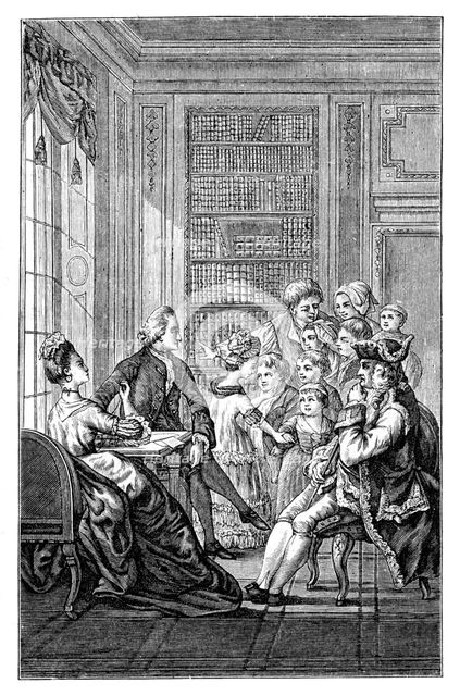 The Family And The Judge, (1885). Artist: Unknown