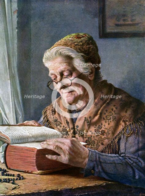 'The Family Bible', 1902-1903. Artist: Frederick Jasper