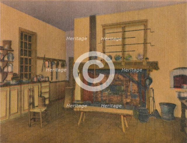 'The Family Kitchen', 1946. Artist: Unknown.