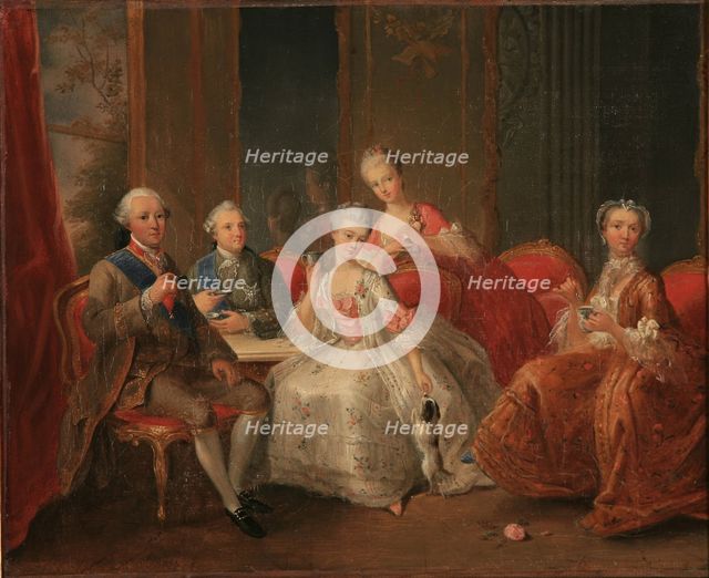 The Family of the Duke of Penthièvre, also known as The Cup of Chocolate, 1768.