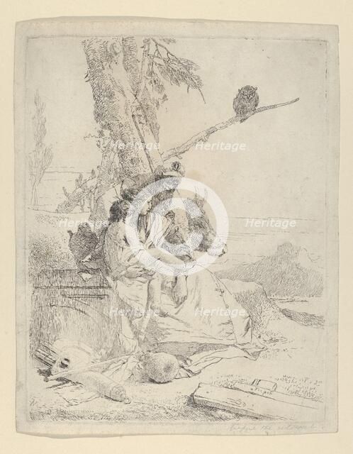 The Family of the oriental Peasant, from the Scherzi, ca. 1740. Creator: Giovanni Battista Tiepolo.