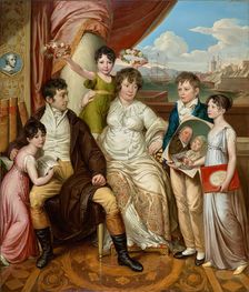 The family of the wholesaler Johann Christian Edler von Bruchmann, 1810. Creator: Josef Abel