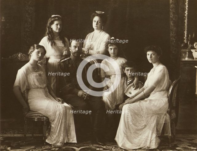 The Family of Tsar Nicholas II of Russia, 1914.