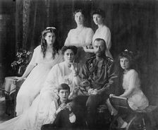 The Family of Tsar Nicholas II of Russia, 1910s. Artist: Anon