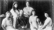 The Family of Tsar Nicholas II of Russia, 1910s. Artist: Anon