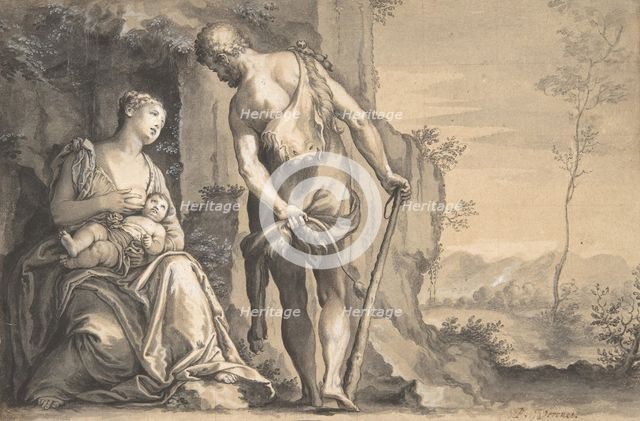 The Family of Cain, ca. 1638-47. Creator: Peter Oliver.