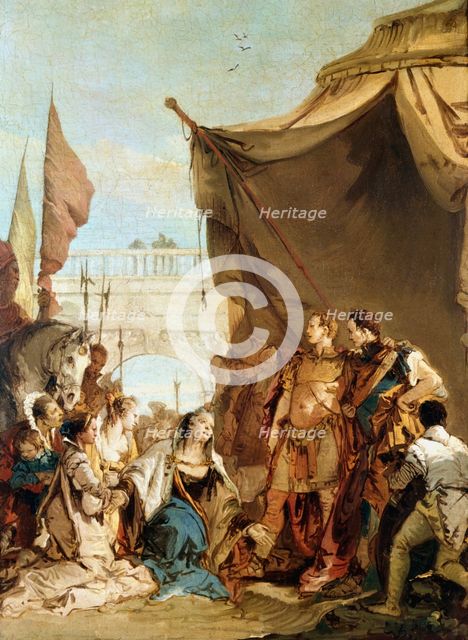 'The Family of Darius before Alexander', 333 BC, (c1745). Artist: Giovanni Battista Tiepolo