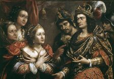 The Family of Darius Darius I (580-486 BC), King of Persia, oil