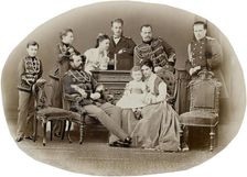 The Family of Emperor Alexander II of Russia, c. 1871. Creator: Levitsky, Sergei Lvovich (1819-1898)