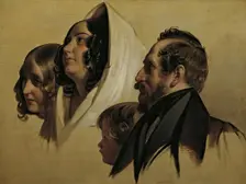 The family of Johann Graf von Majláth, 1832. Creator: Friedrich von Amerling