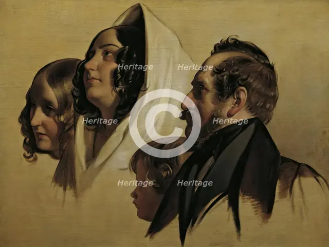 The family of Johann Graf von Majláth, 1832. Creator: Friedrich von Amerling.