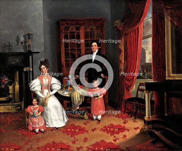 The Family of John Q. Aymar, ca. 1833. Creator: George W Twibill.