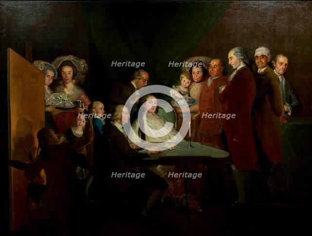 The family of Luis Antonio Jaime of Spain (1727-1785), the Cardinal Infante, 1783-1784. Creator: Goya, Francisco, de (1746-1828).